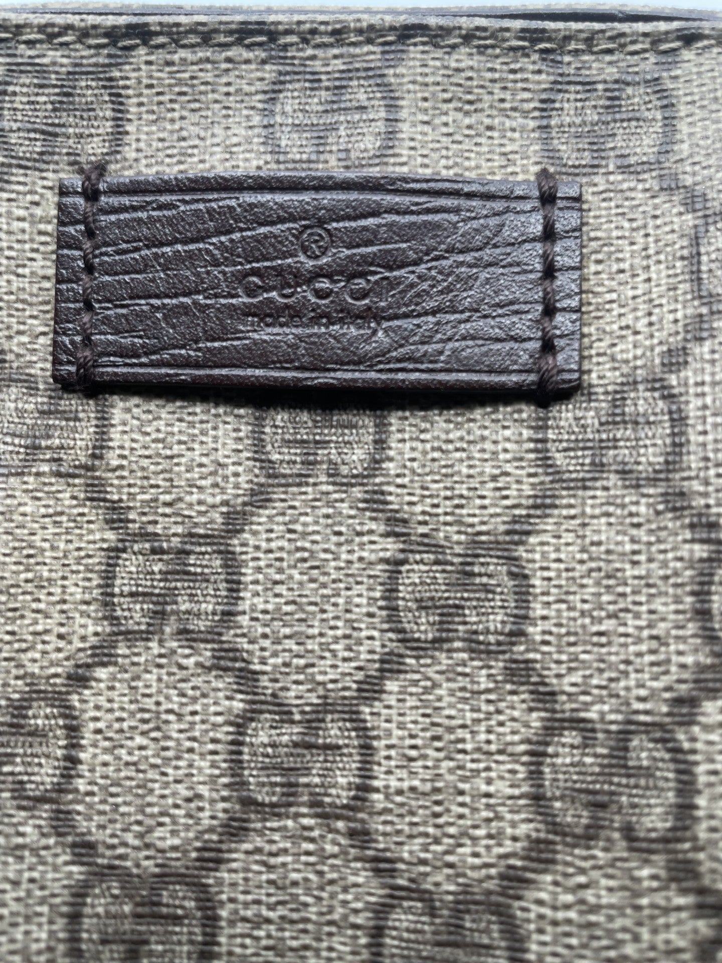 Gucci GG Canvas Tote w/ Black Leather Handles – Classic Beige Monogram