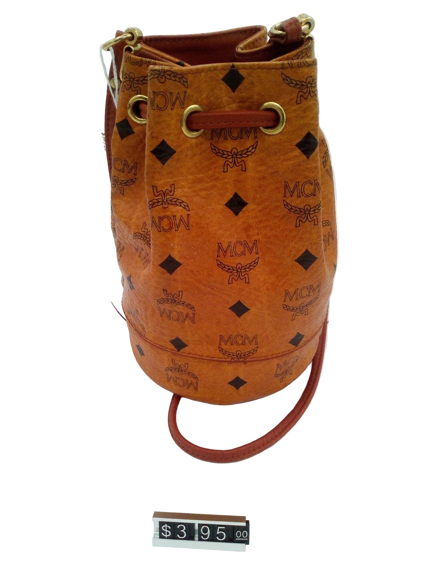 MCM Mini Bucket Visetos Cross Body Bag