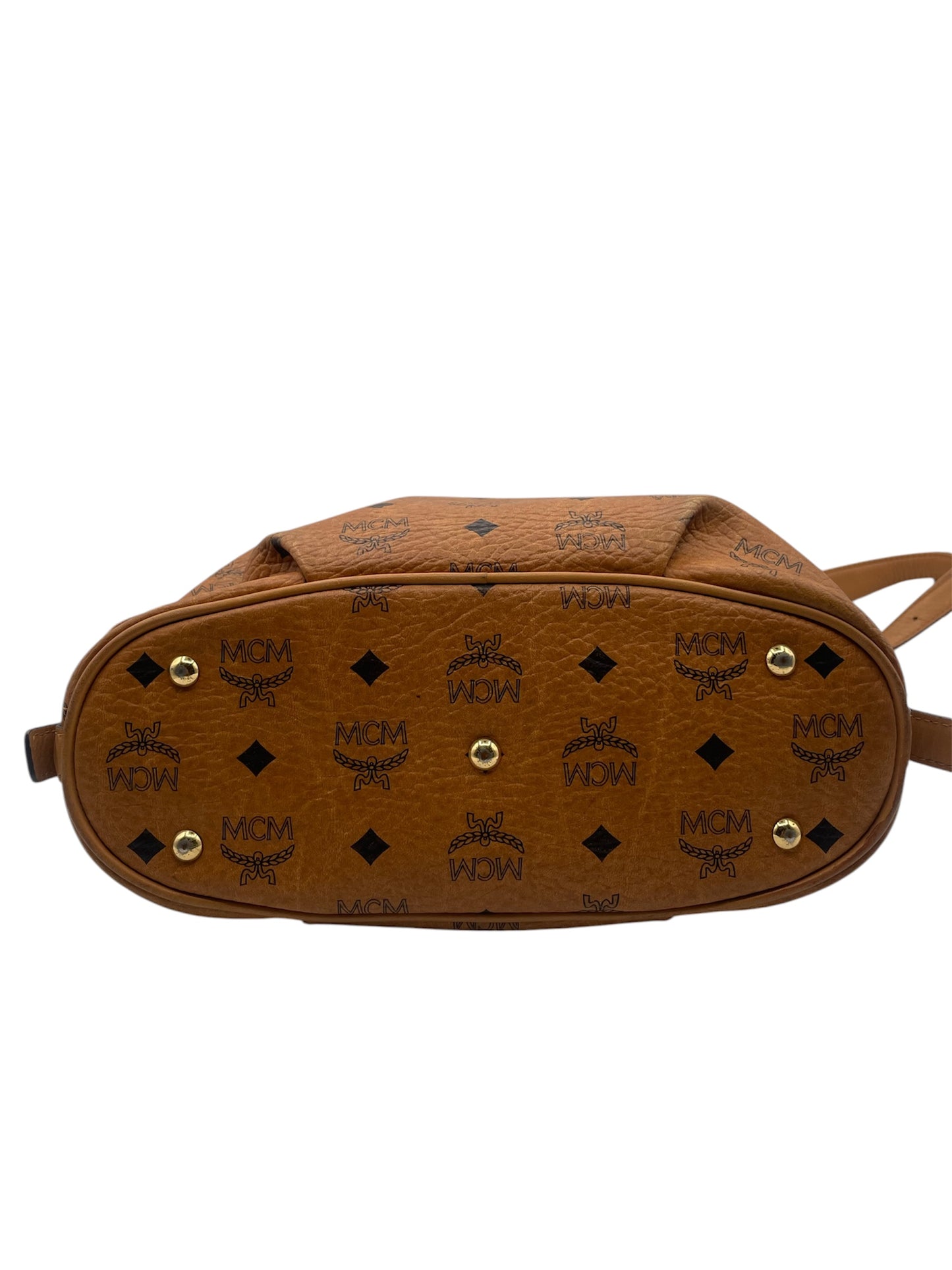 MCM Visetos Crossbody Shoulder Bag – Cognac Monogram Leather