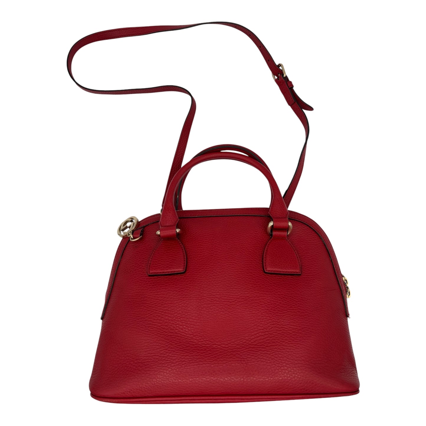 Gucci Soho Leather Tote- Red