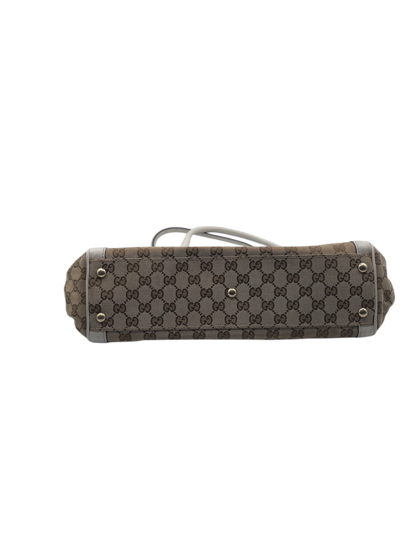 Gucci GG Canvas Tote with Leather Trim – Elegant & Timeless Design