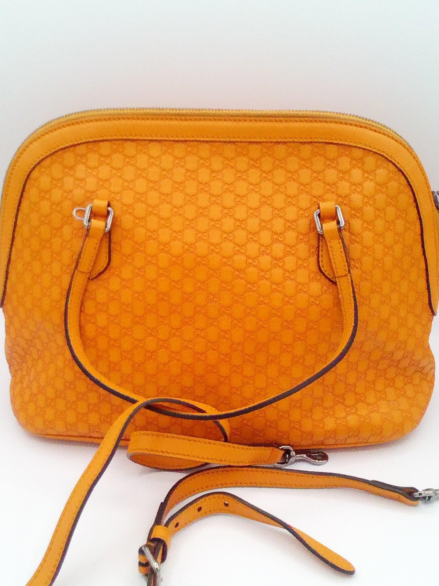 Gucci GG Monogram Dome Bag Orange