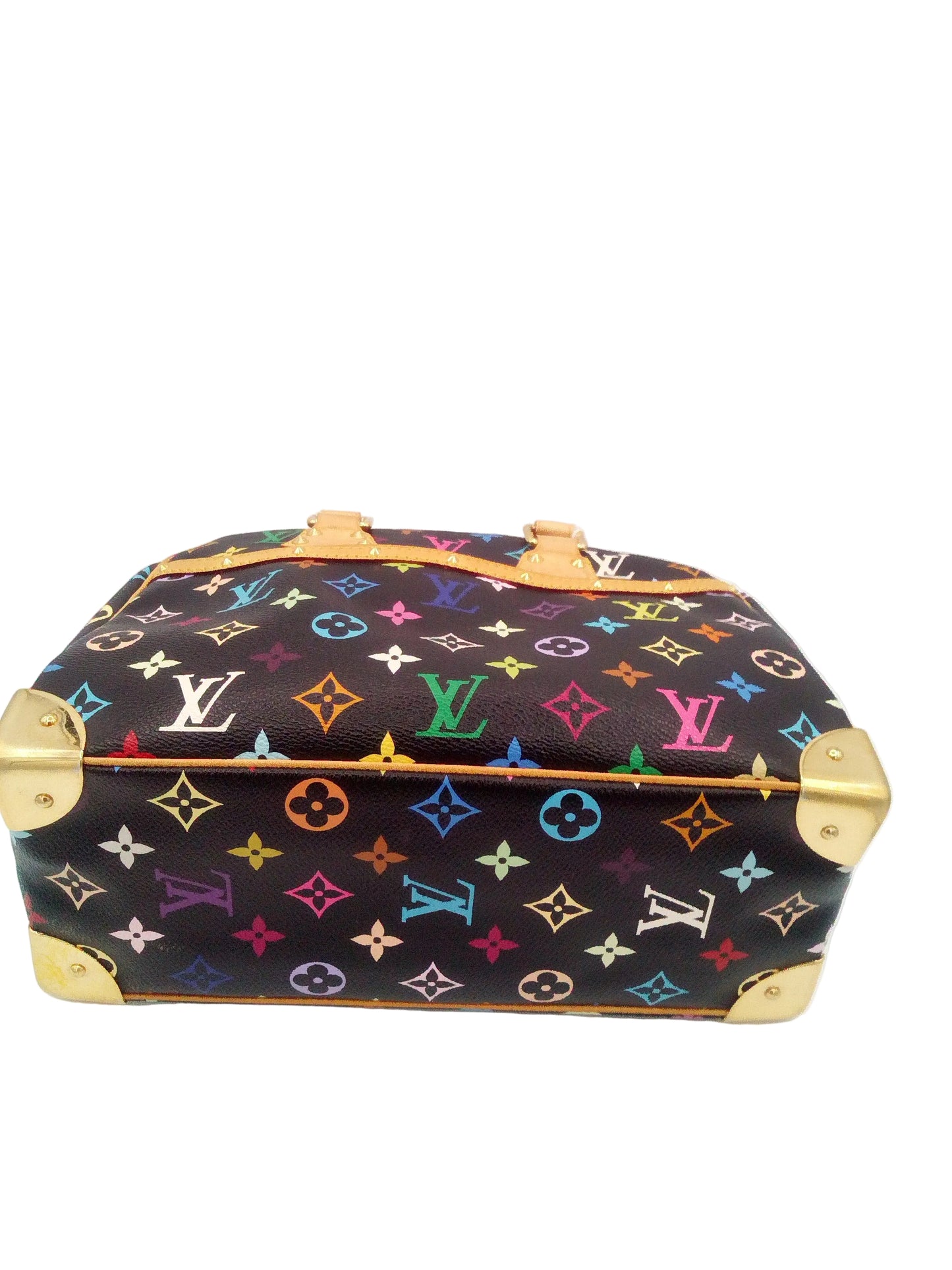 Louis Vuitton Multicolor Monogram Canvas Trouville HandBag Black - LV