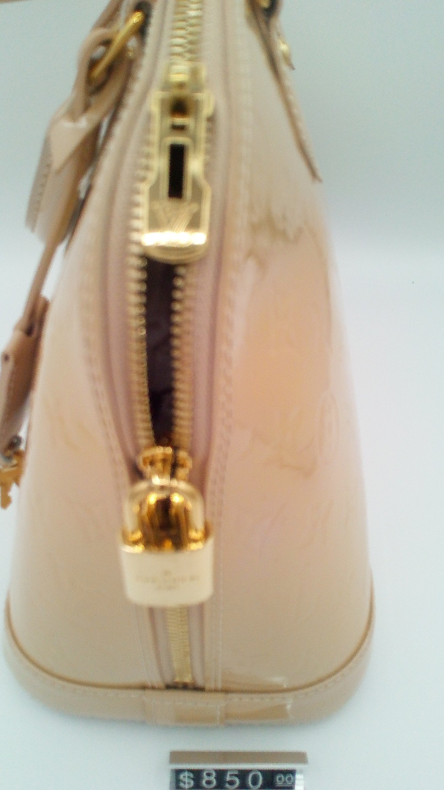 Louis Vuitton Alma Vernis Tan Two Way Bag- LV