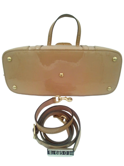 Gucci Guccissima Dome Two Way Bag- Mocha