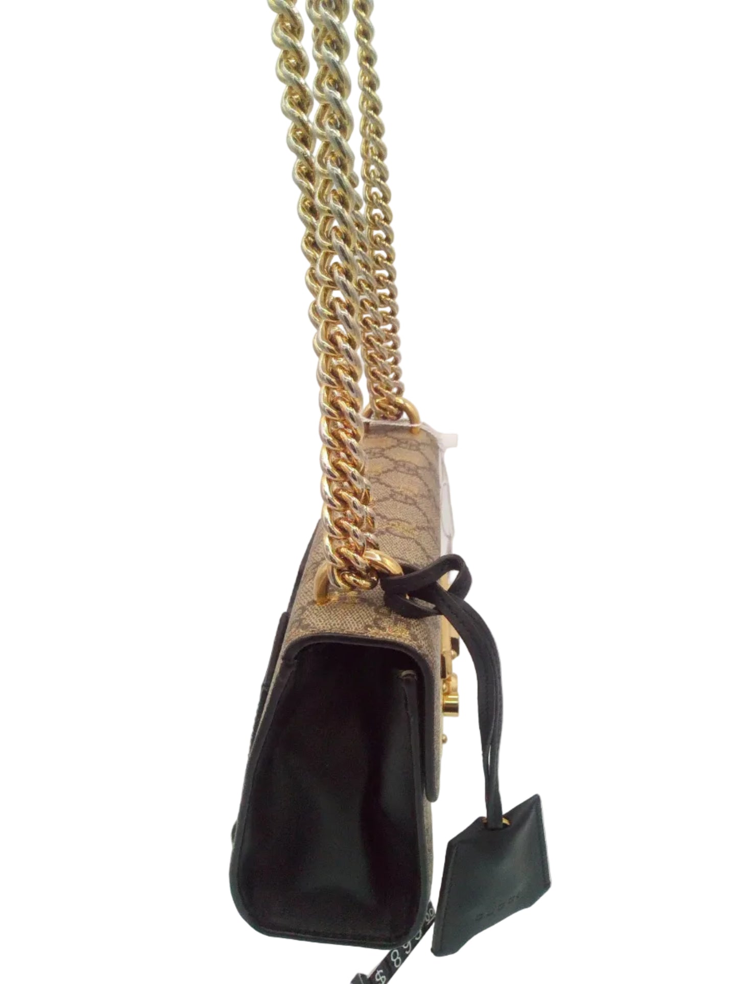 Gucci GG Supreme Monogram Bees Small Padlock Shoulder Bag