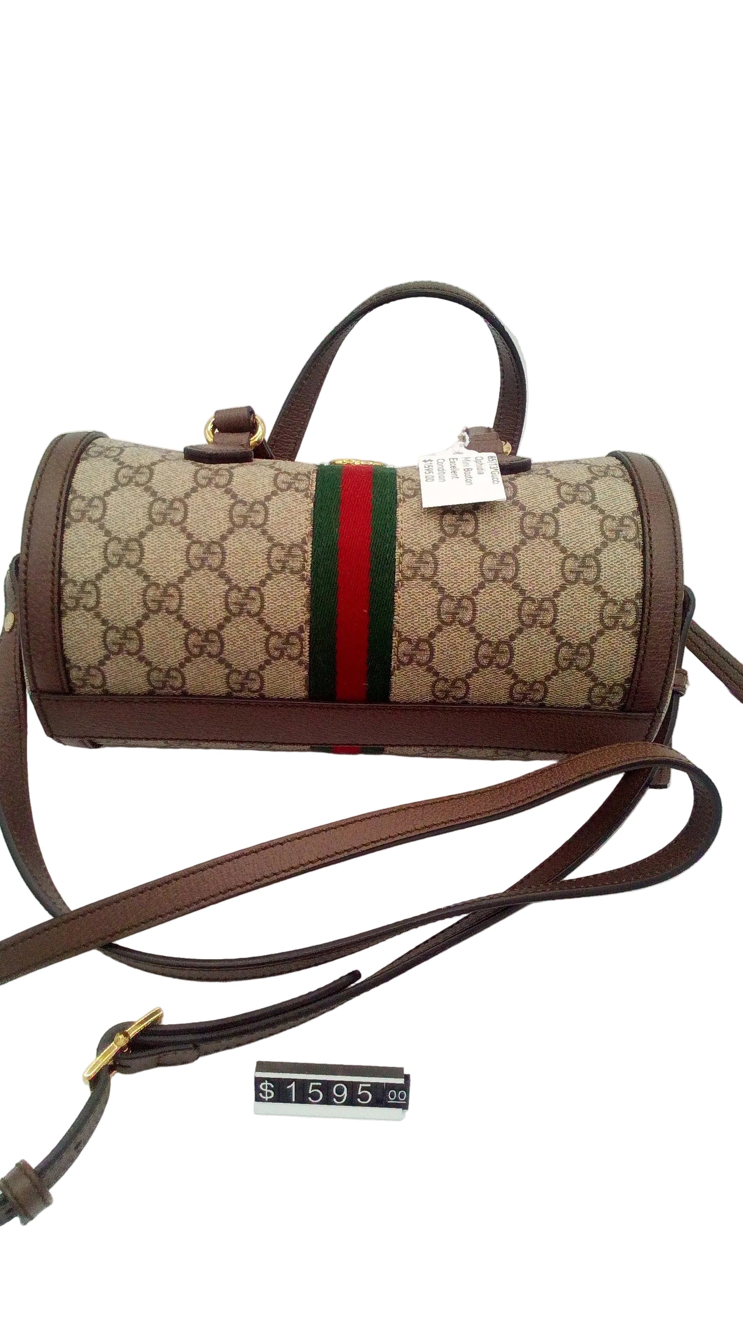 Gucci Ophidia GG Supreme Boston Bag