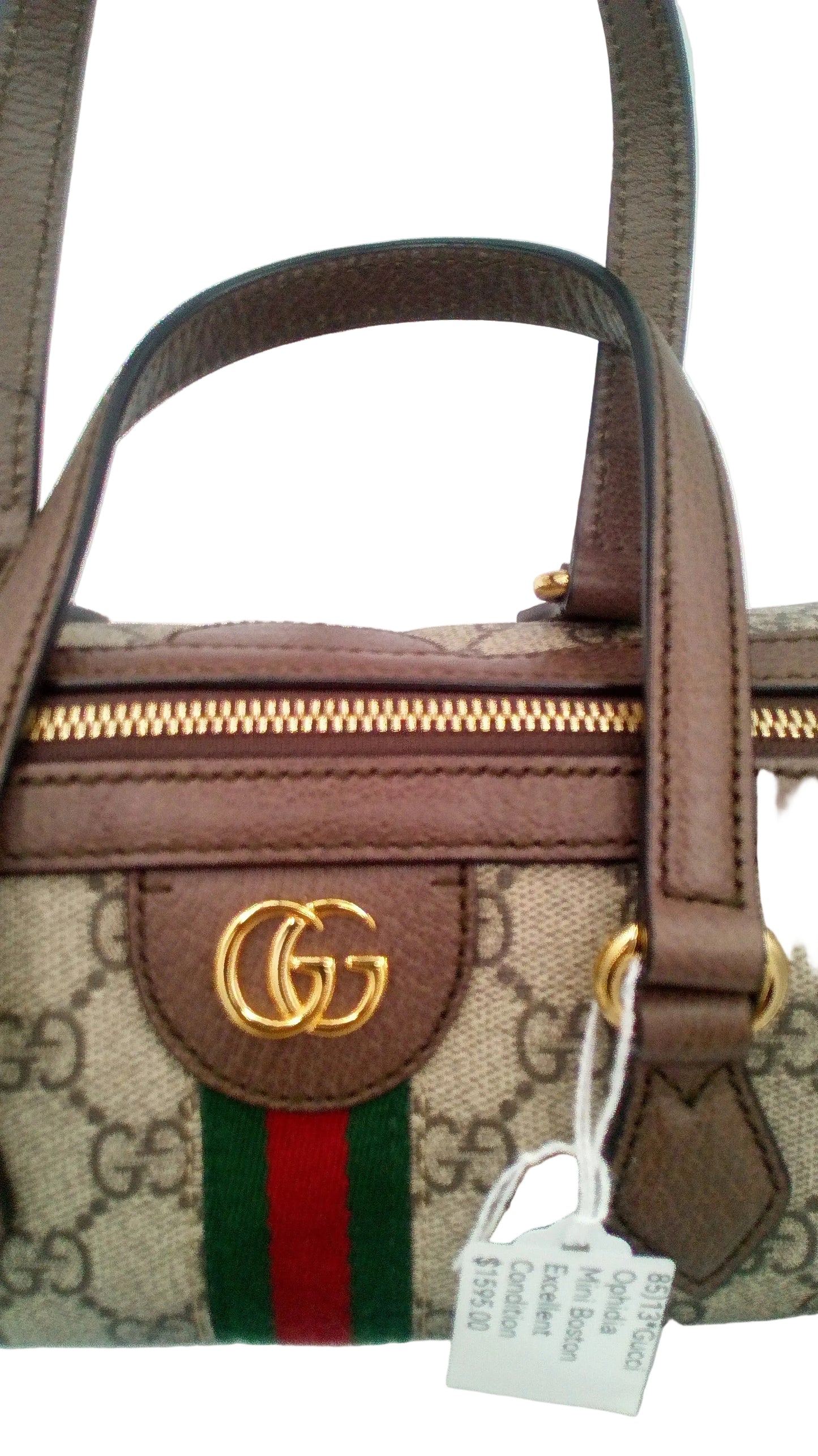 Gucci Ophidia GG Supreme Boston Bag
