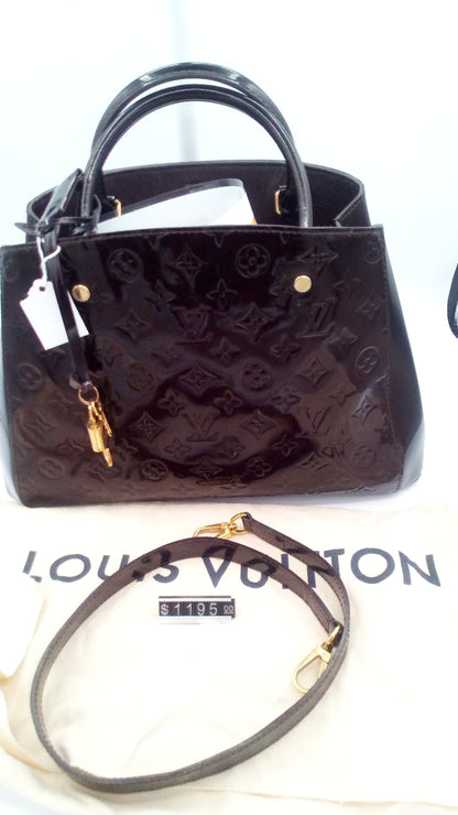 Louis Vuitton Montaigne MM Vernis Amarante- LV