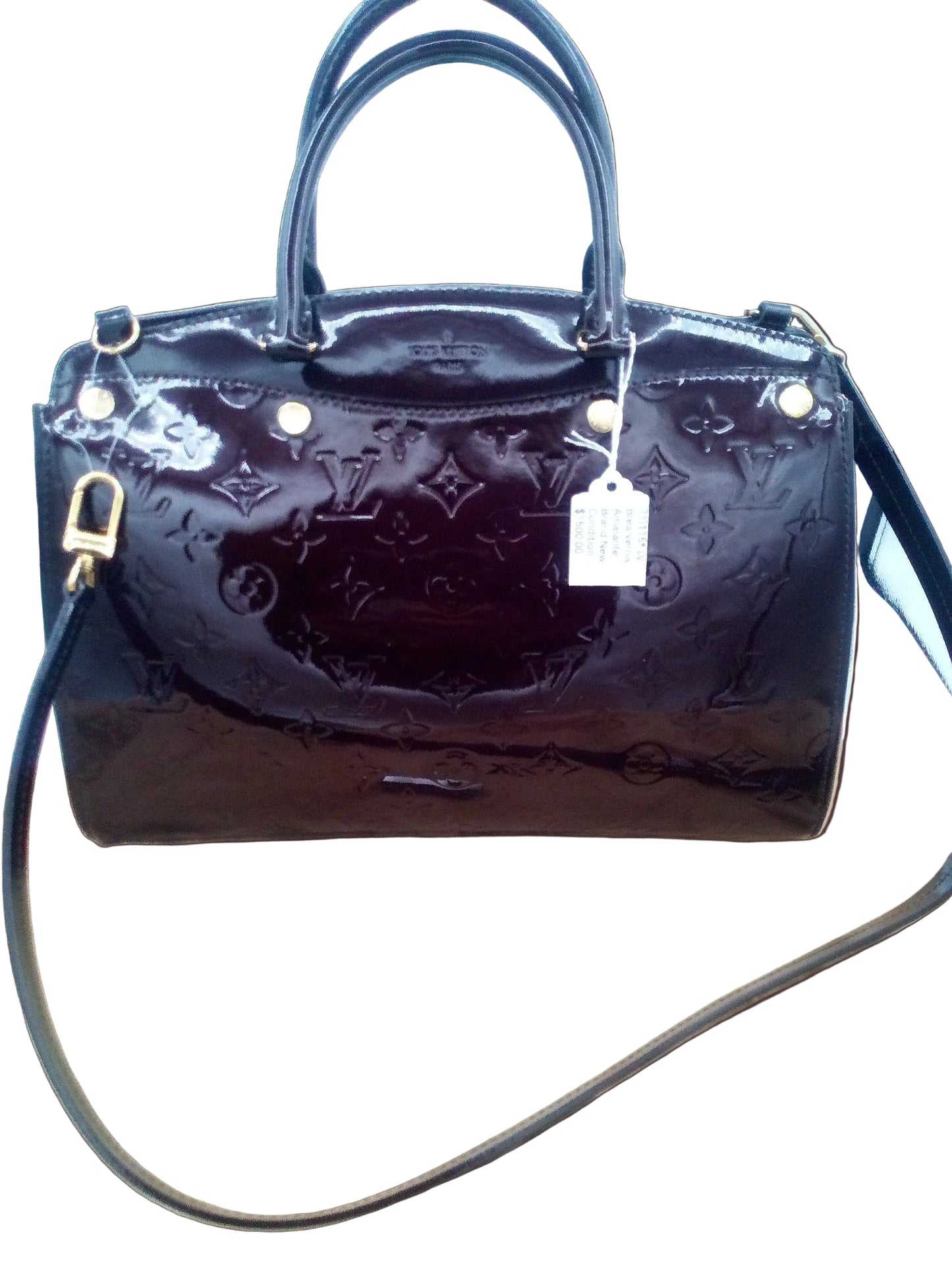 Louis Vuitton Brea Vernis Amarante- Brown Patent Leather LV