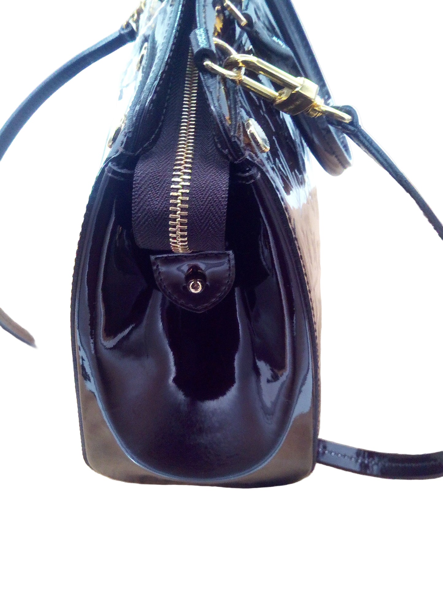 Louis Vuitton Brea Vernis Amarante- Brown Patent Leather LV