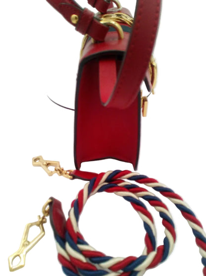 Gucci Bag  Mini Sylvie  Two Way With Two Detachable Straps- Red