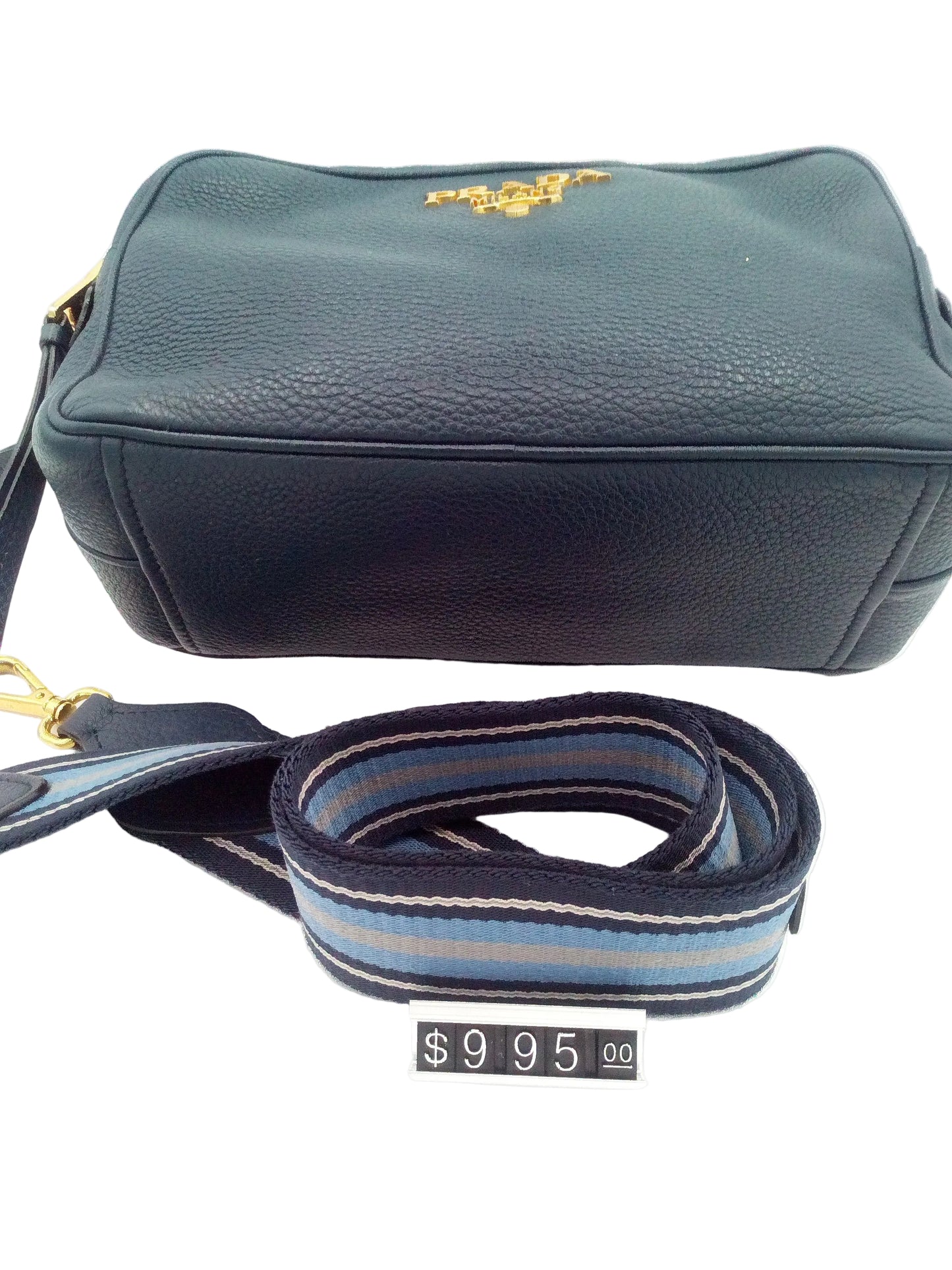 Prada Vittelo Double Zipper- Black Prada