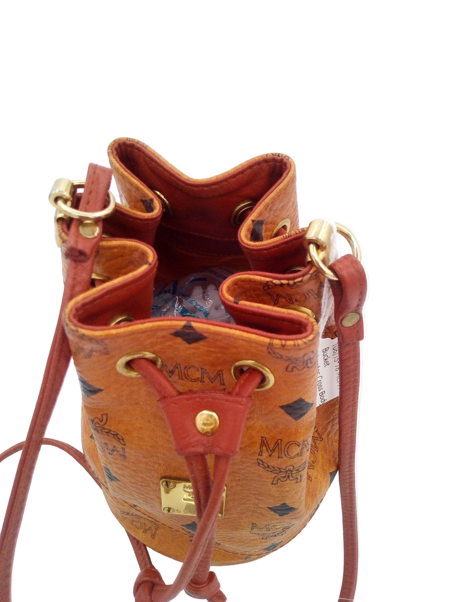 MCM Mini Bucket Visetos Cross Body Bag