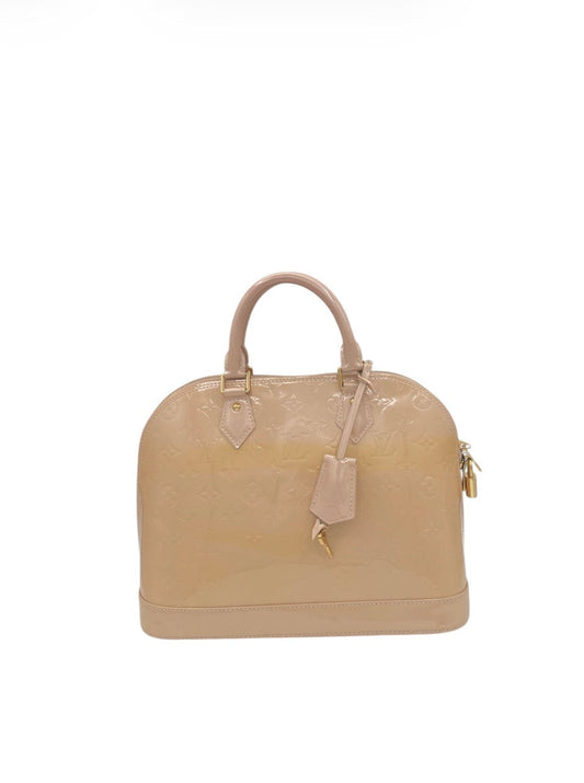 Louis Vuitton Vernis Alma PM Patent Monogram Gold Hardware- Light Nude