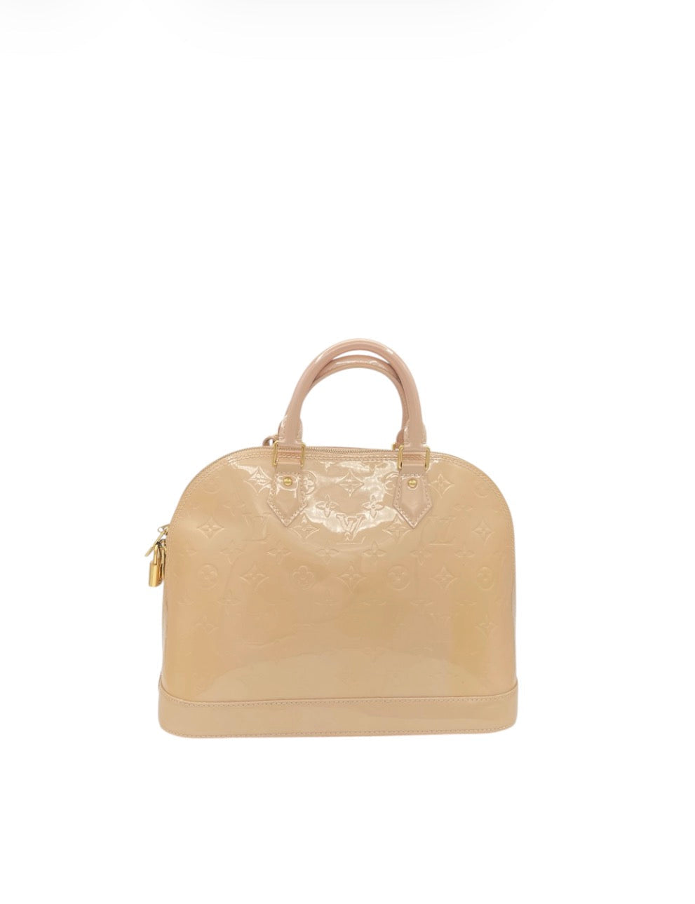 Louis Vuitton Vernis Alma PM Patent Monogram Gold Hardware- Light Nude