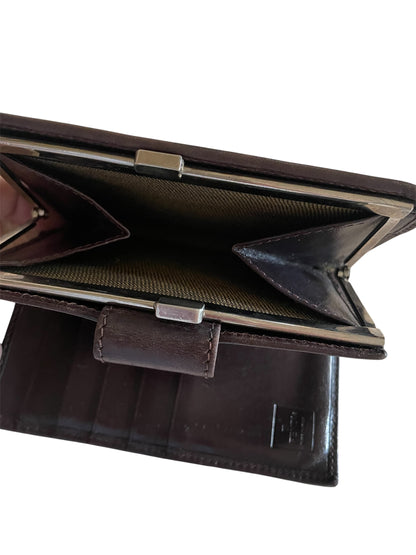 Fendi Zucca Vintage Bi-Fold Wallet w/Coin Compartment