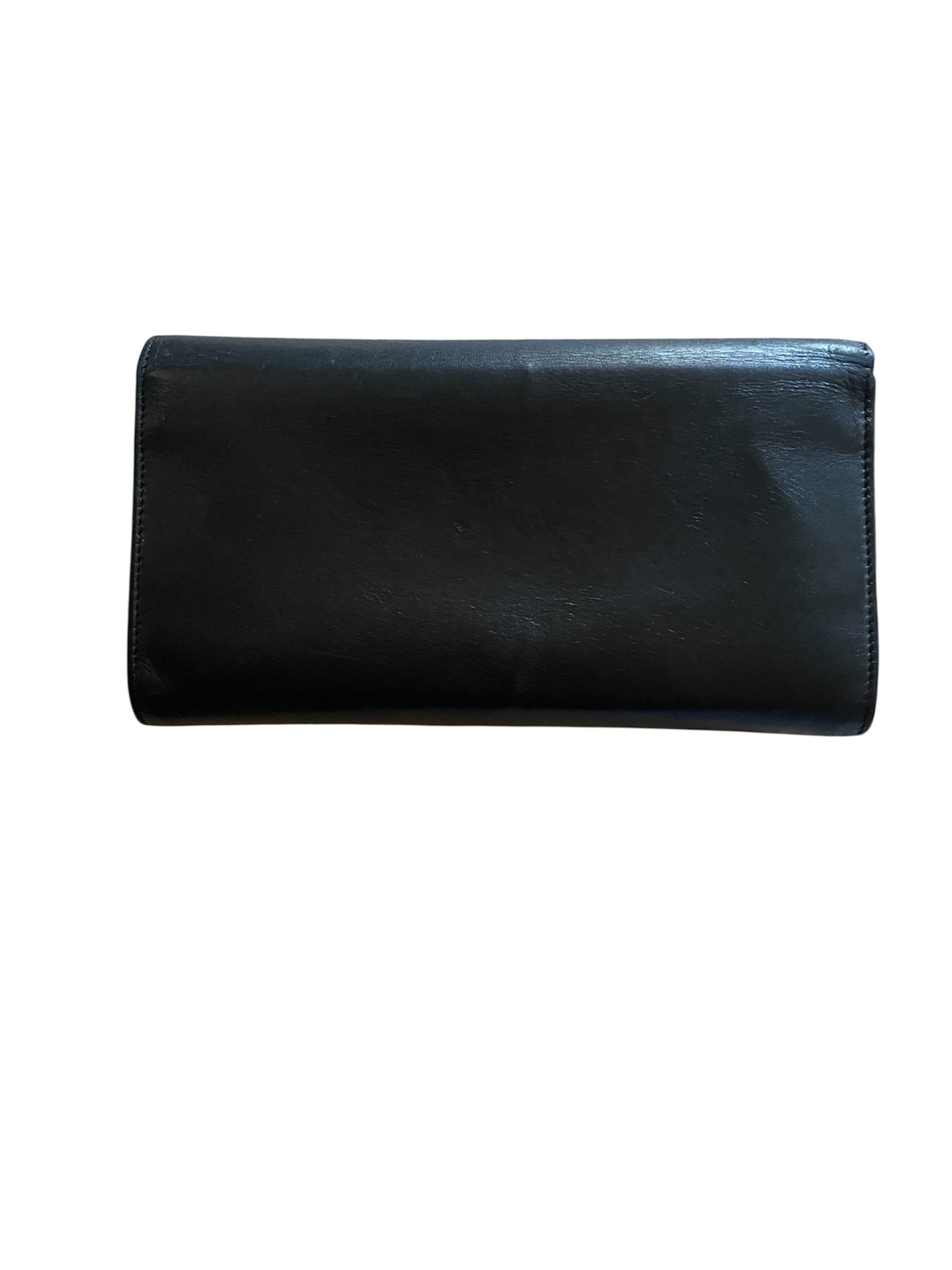 Yves Saint Laurent Uptown Raised Stars Wallet Black- YSL