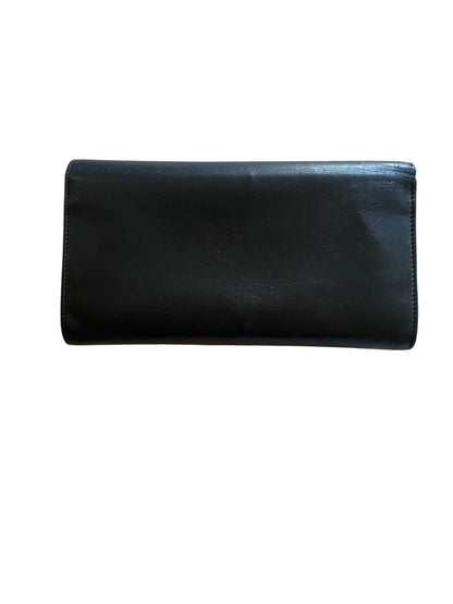 Yves Saint Laurent Uptown Raised Stars Wallet Black- YSL