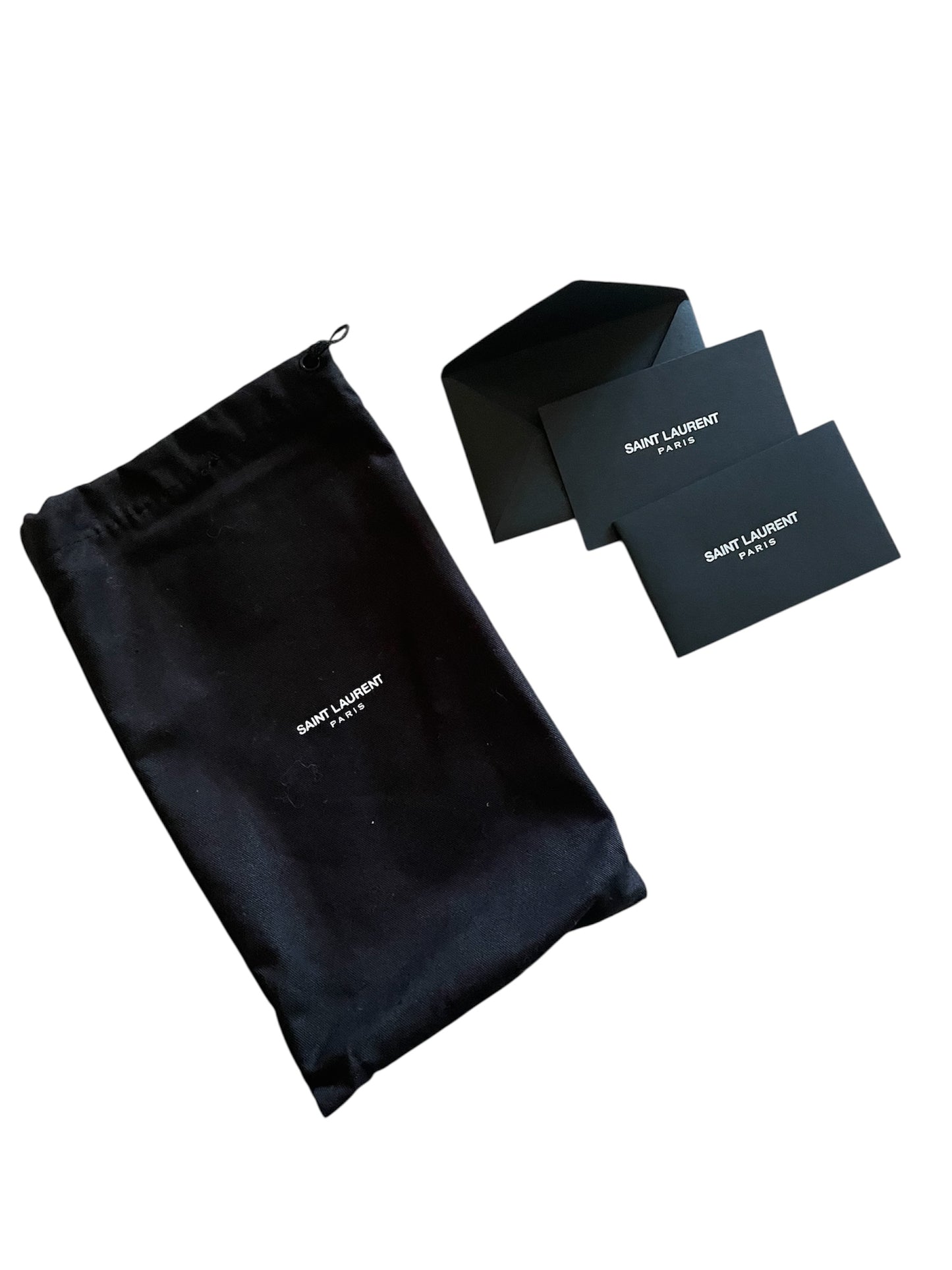 Yves Saint Laurent Uptown Raised Stars Wallet Black- YSL