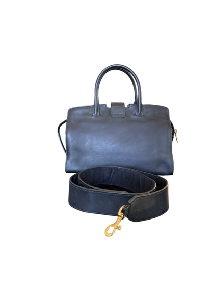 Saint Laurent Sac de Jour Small Grained Leather w/ Gold Hardware- Black