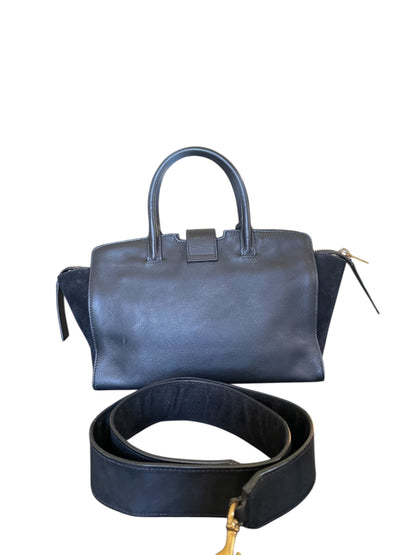 Saint Laurent Sac de Jour Small Grained Leather w/ Gold Hardware- Black