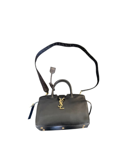 Saint Laurent Sac de Jour Small Grained Leather w/ Gold Hardware- Black