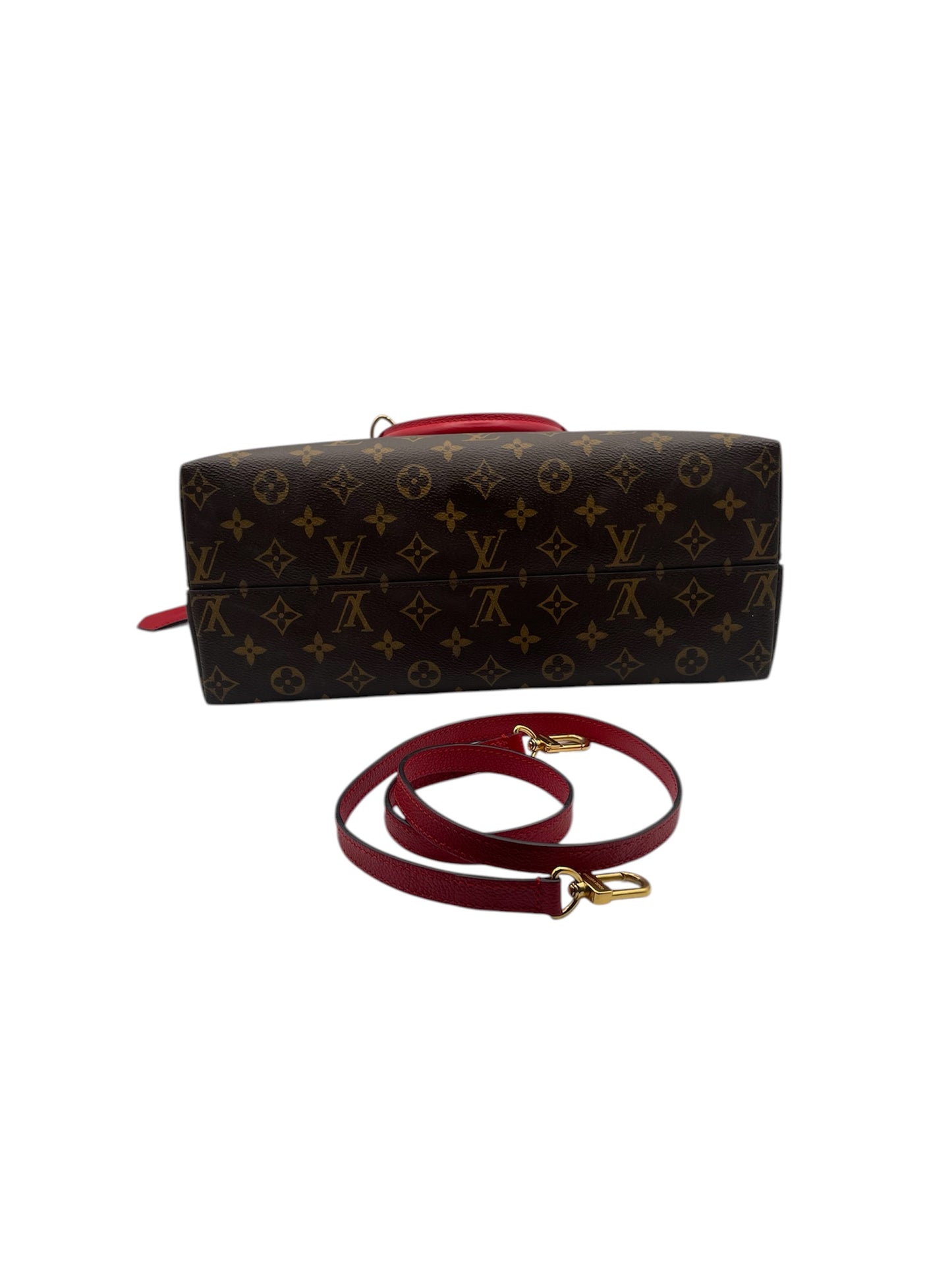Louis Vuitton Monogram Pallas Cerise – Red Leather Trim Shoulder Bag