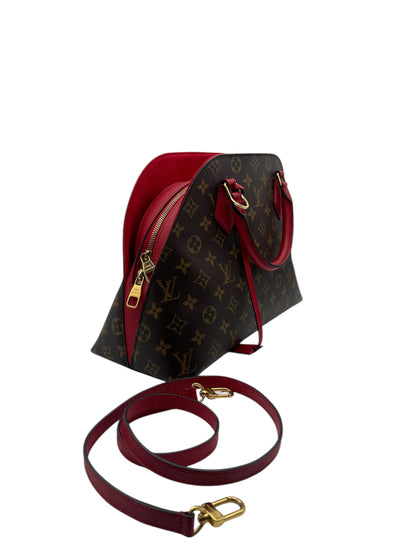 Louis Vuitton Monogram Pallas Cerise – Red Leather Trim Shoulder Bag