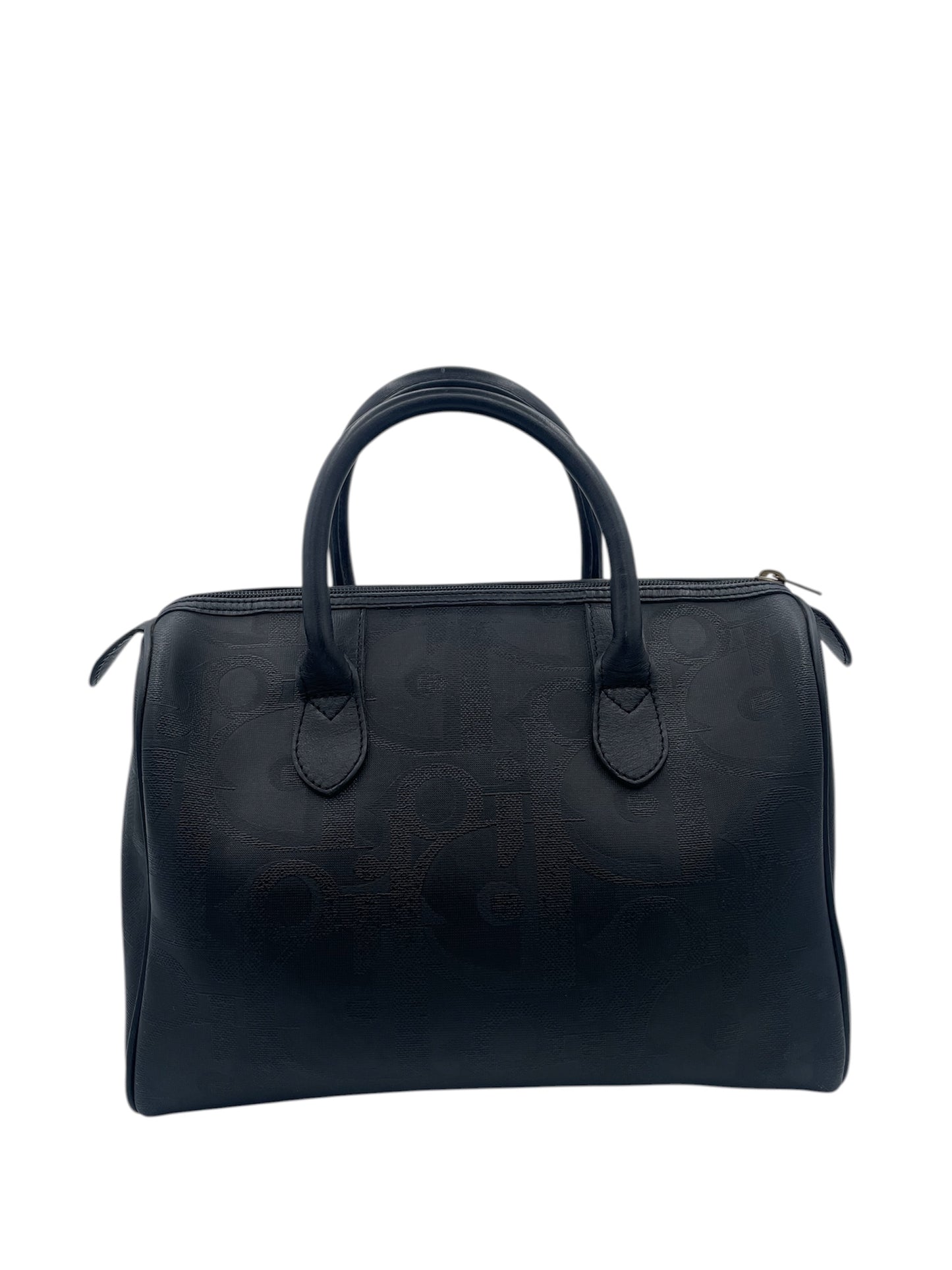 Christian Dior Vintage Monogram Diorssimo Boston Bag- Black