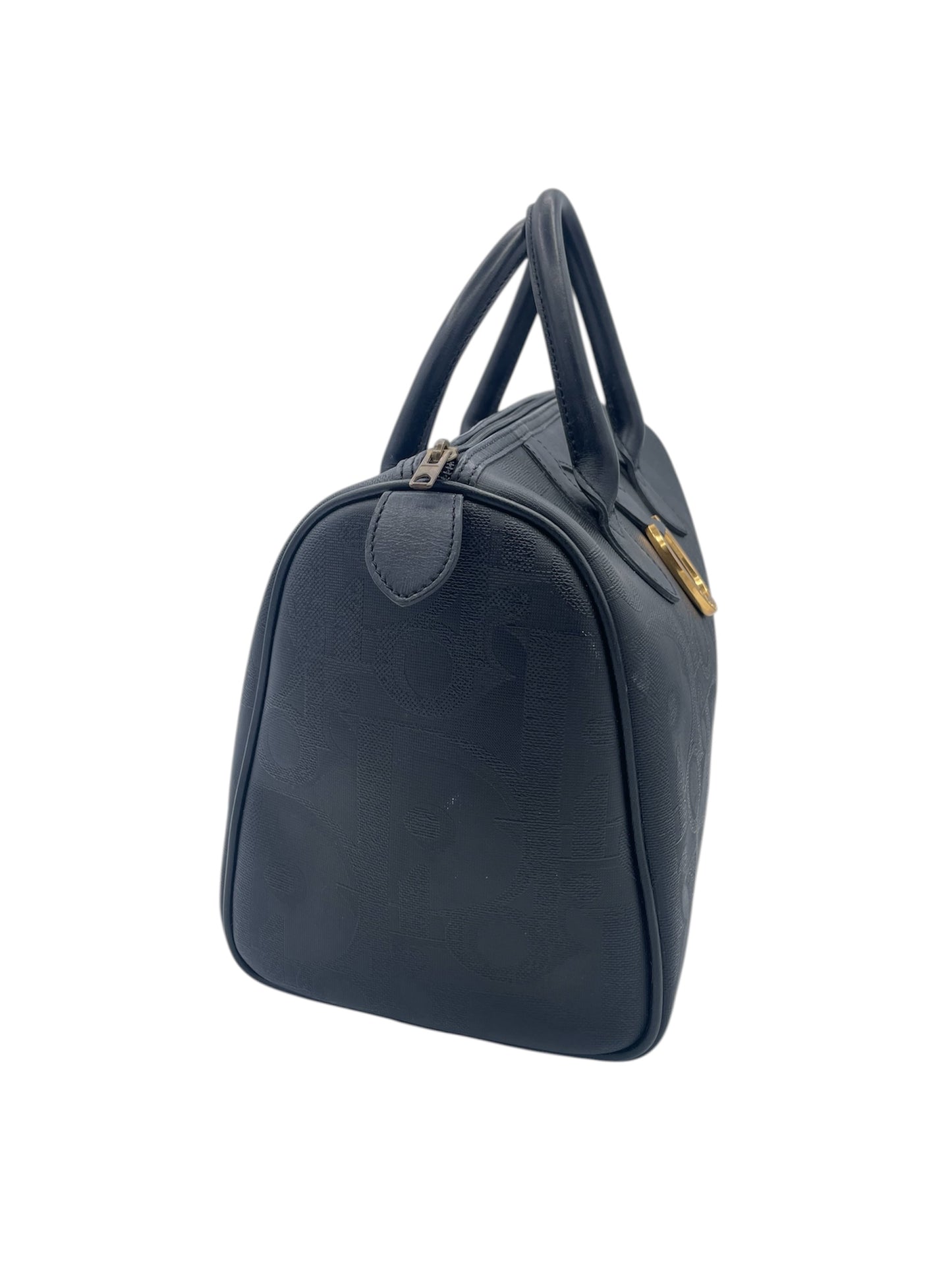 Christian Dior Vintage Monogram Diorssimo Boston Bag- Black
