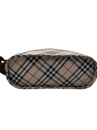 Burberry Nova Check Vintage Shoulder Bag with Leather Trim