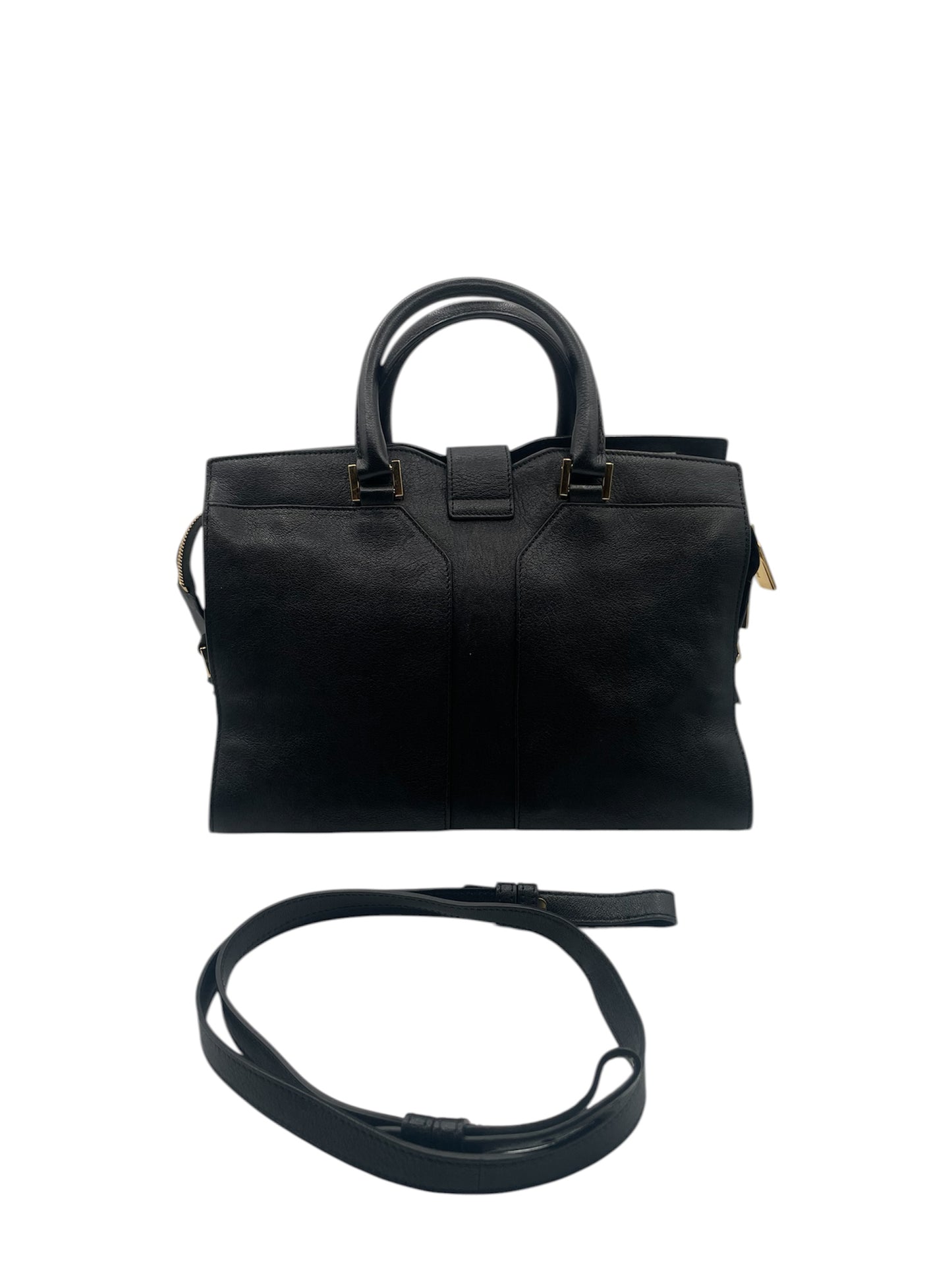 Yves Saint Laurent Sheepskin Medium Cabas HandBag- Black