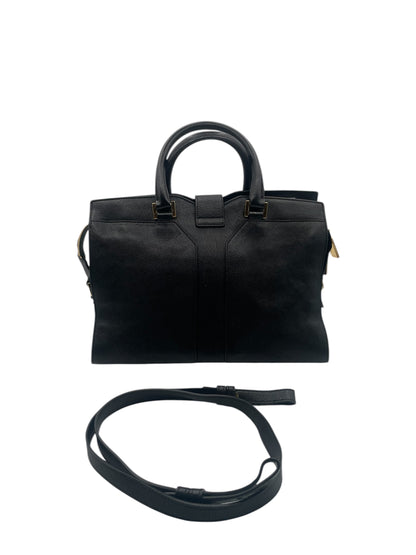 Yves Saint Laurent Sheepskin Medium Cabas HandBag- Black