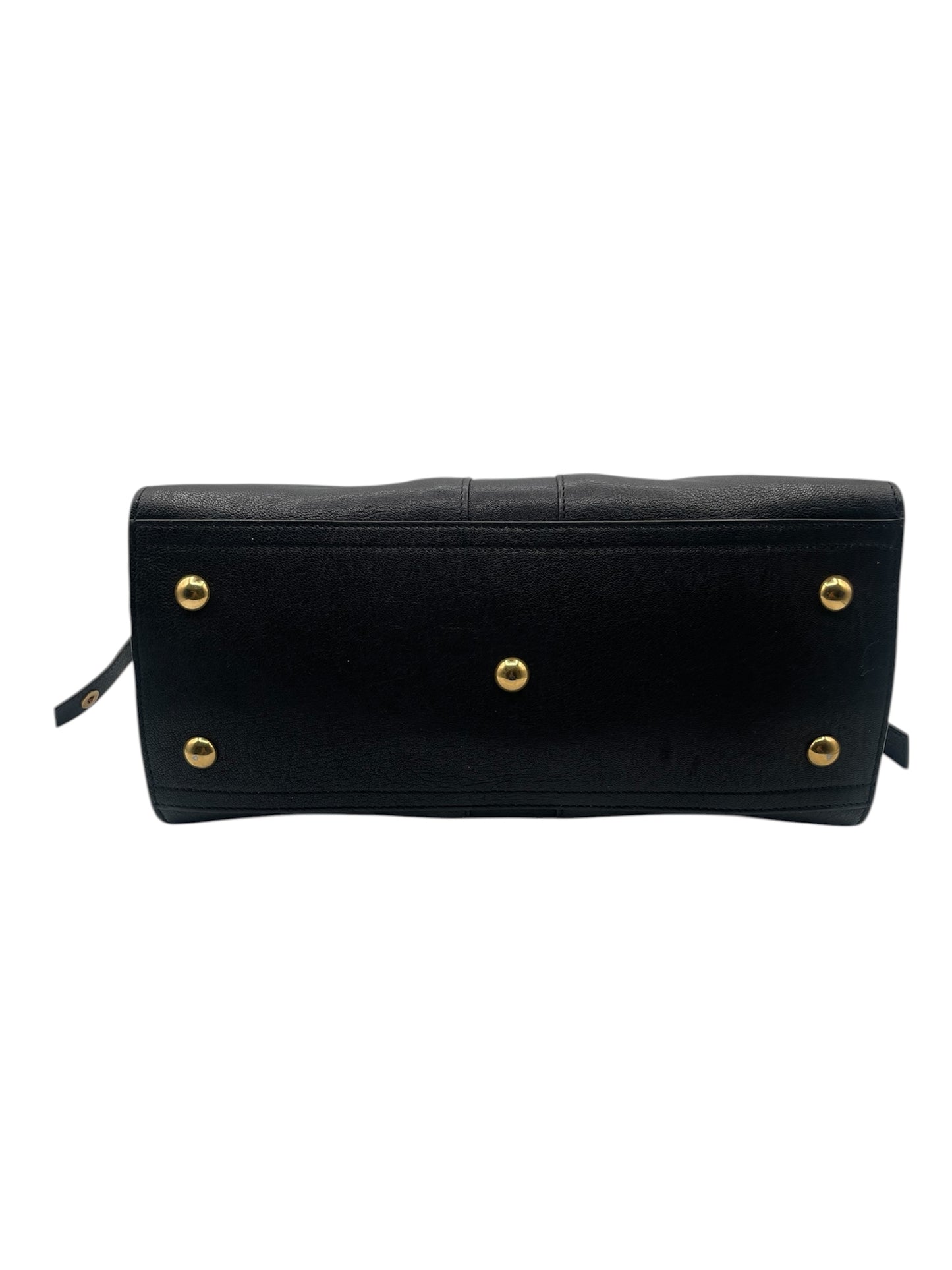 Yves Saint Laurent Sheepskin Medium Cabas HandBag- Black