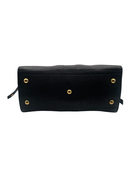 Yves Saint Laurent Sheepskin Medium Cabas HandBag- Black
