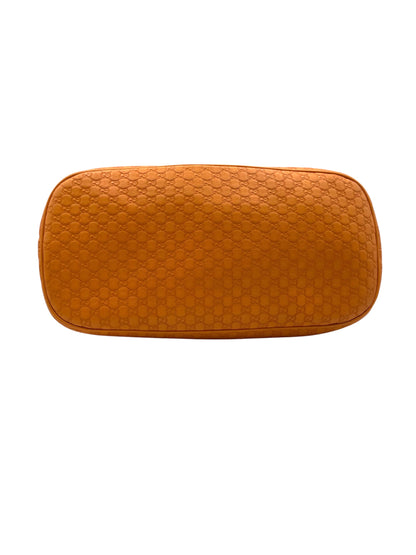 Gucci Guccissima Leather Tote Embossed GG Leather w/Detachable Strap- Orange