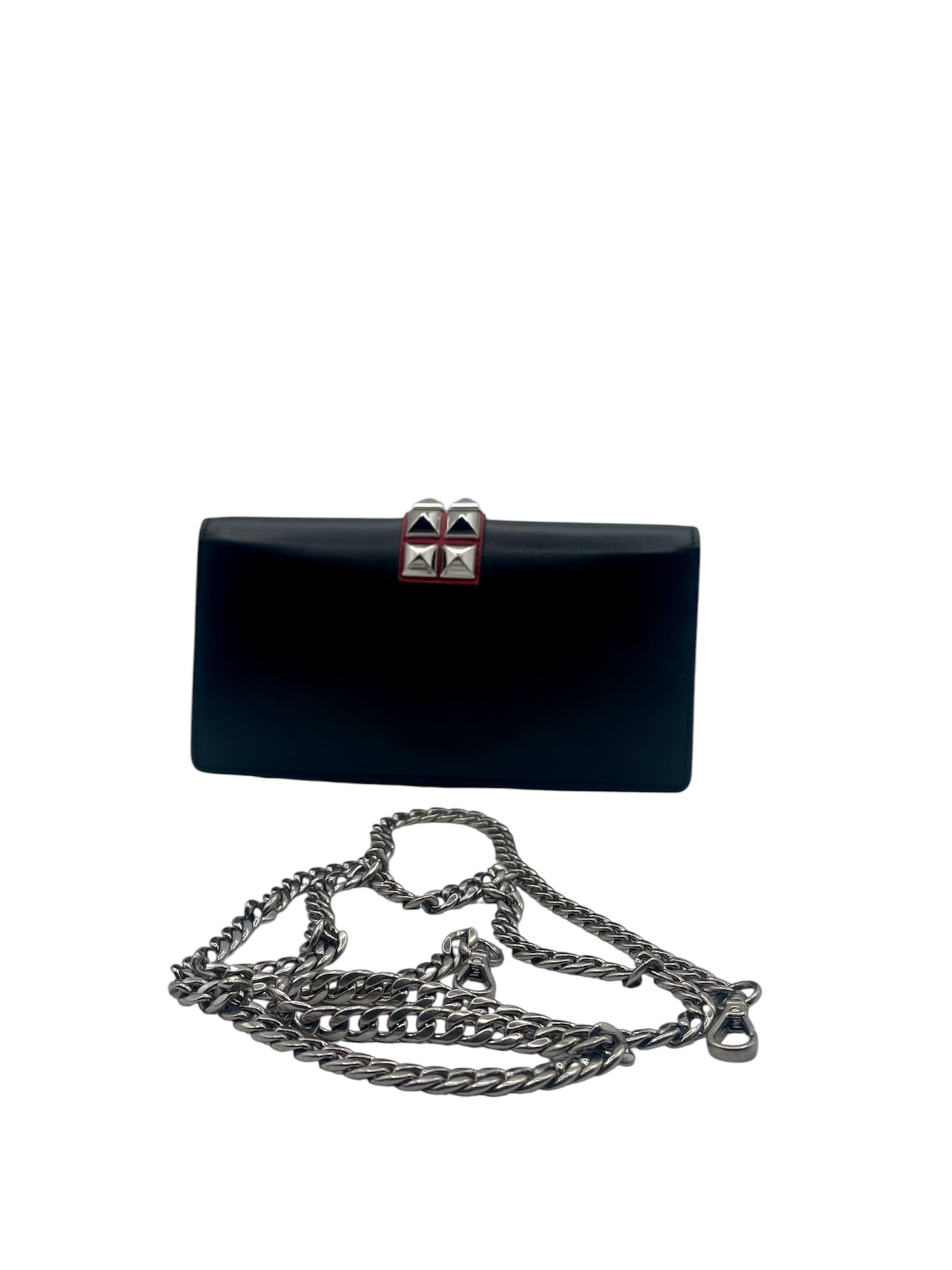 Prada Elektra Wallet On Chain- Black