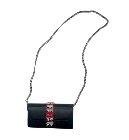 Prada Elektra Wallet On Chain- Black