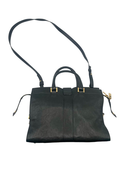 Yves Saint Laurent Sheepskin Medium Cabas HandBag- Black