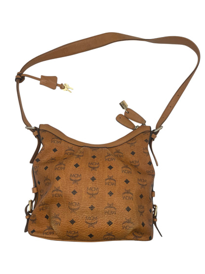 MCM Visetos Crossbody Shoulder Bag – Cognac Monogram Leather