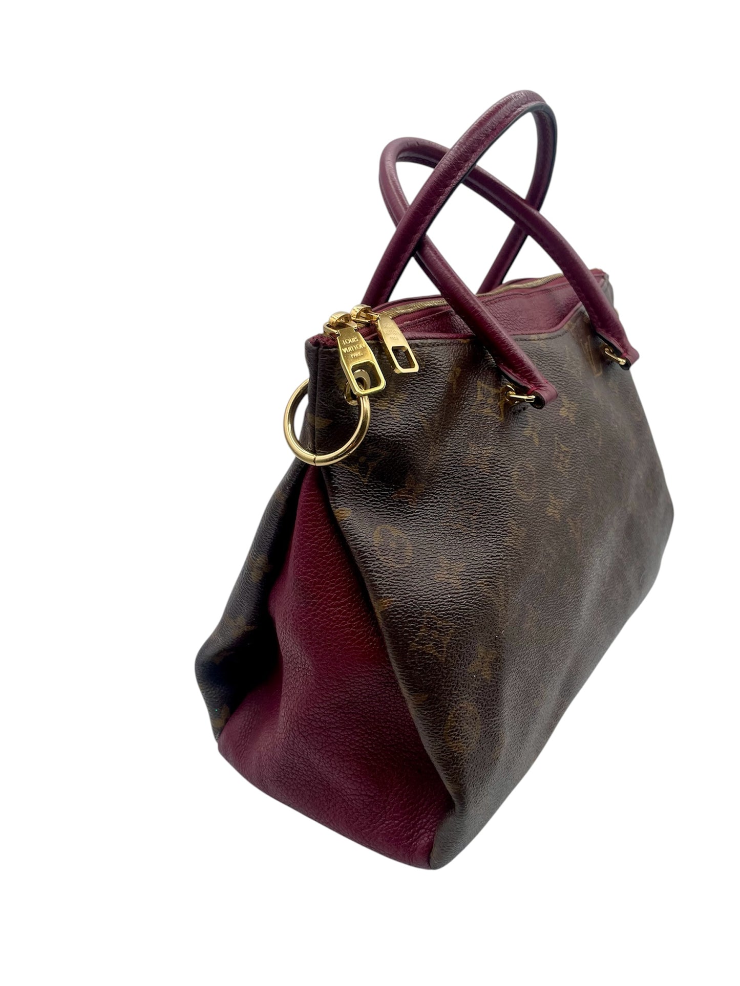 Louis Vuitton Pallas MM – Monogram Canvas w/Bordeaux Leather Trim