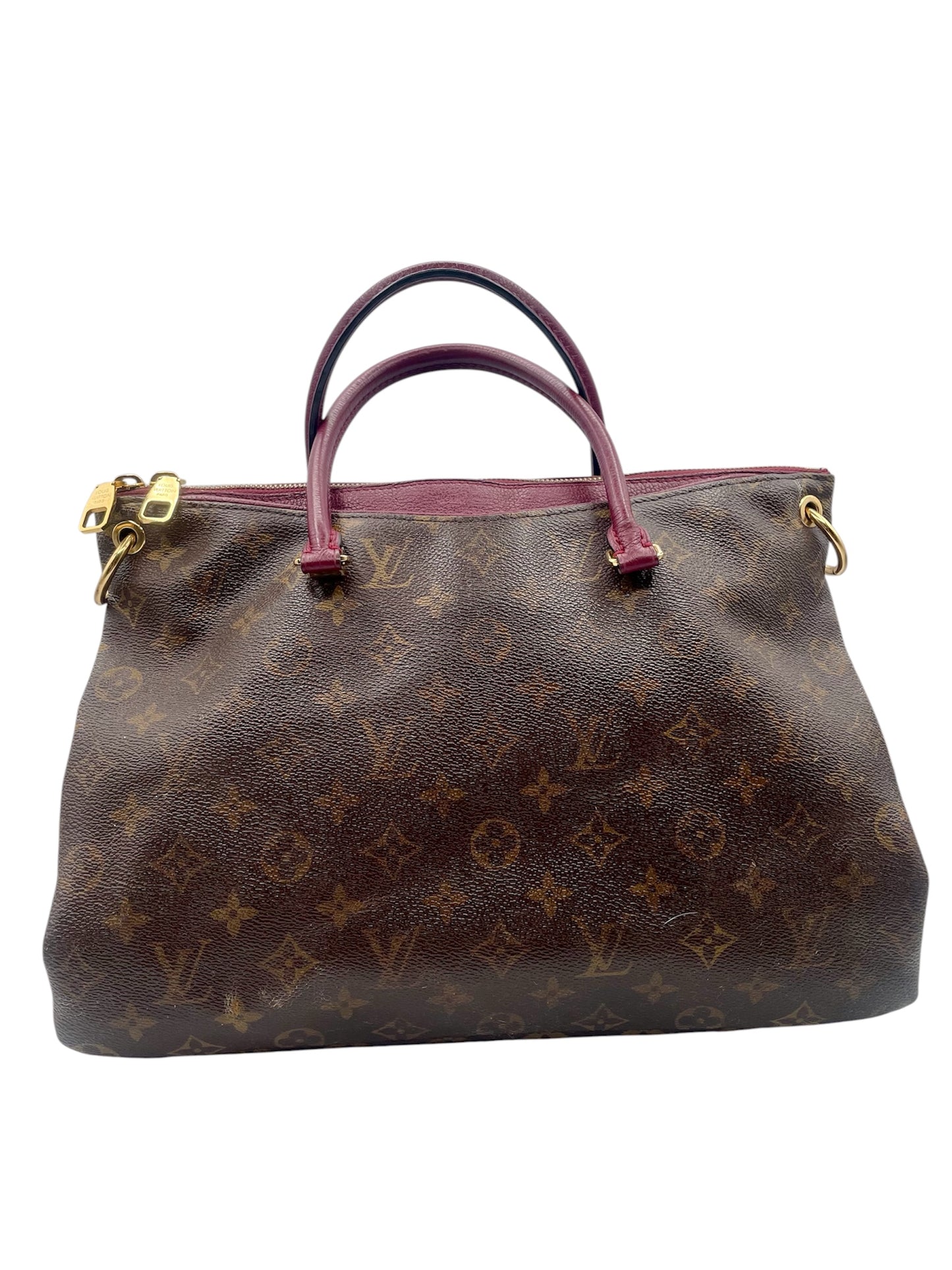 Louis Vuitton Pallas MM – Monogram Canvas w/Bordeaux Leather Trim