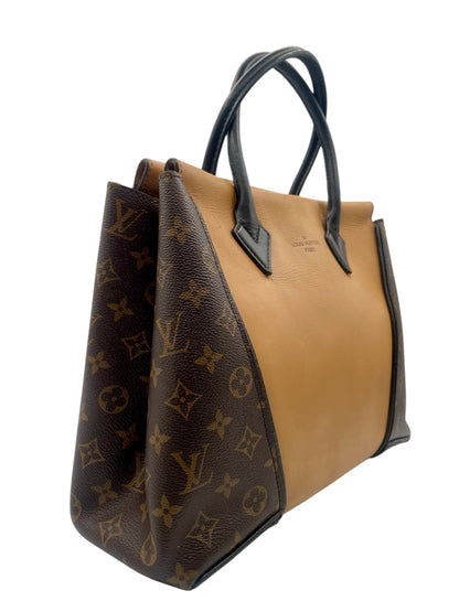 Louis Vuitton Lockme Cabas- Black/Tan w/Monogram Sides