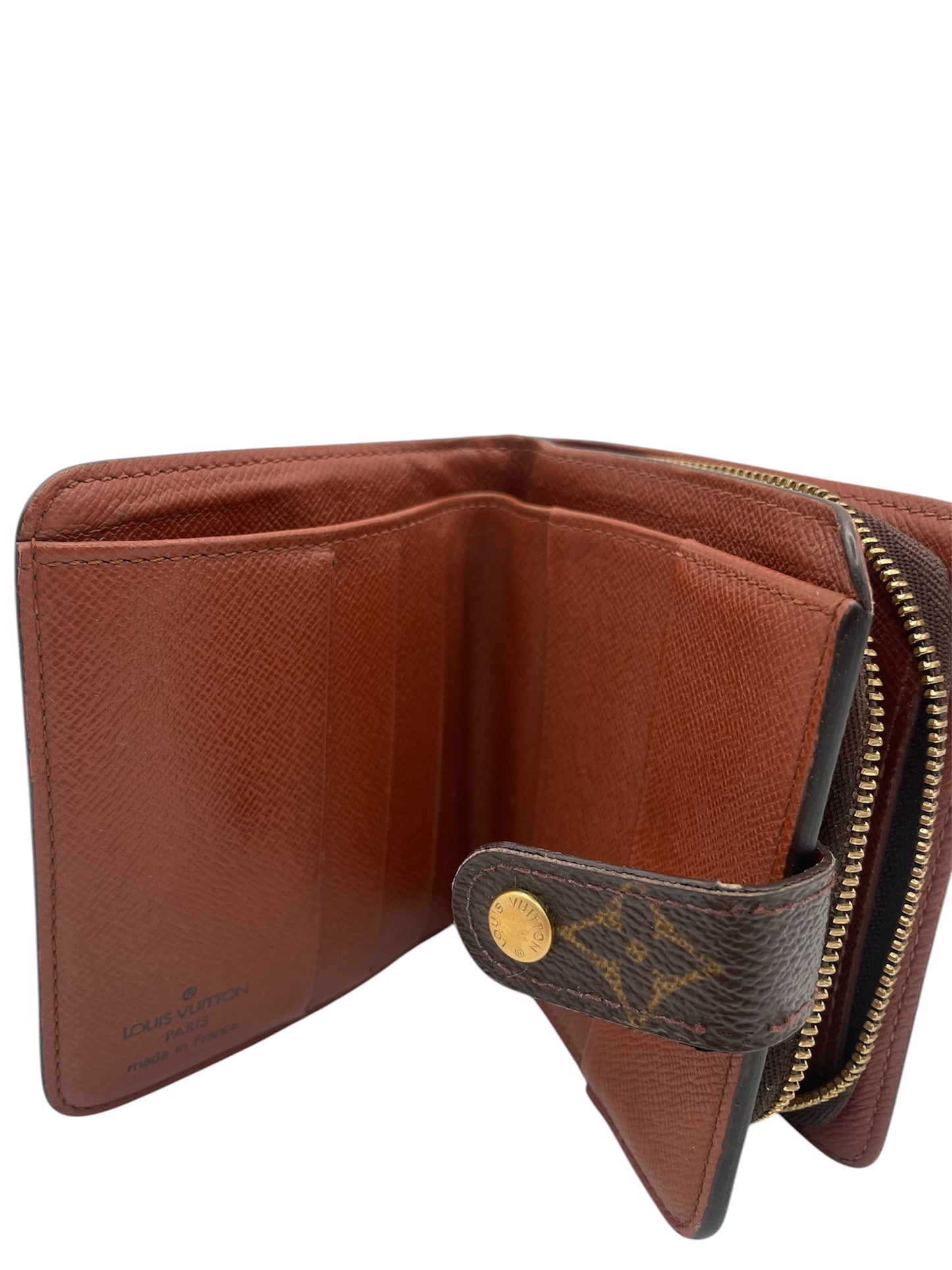 Louis Vuitton Elise Wallet – Monogram Canvas Compact Trifold