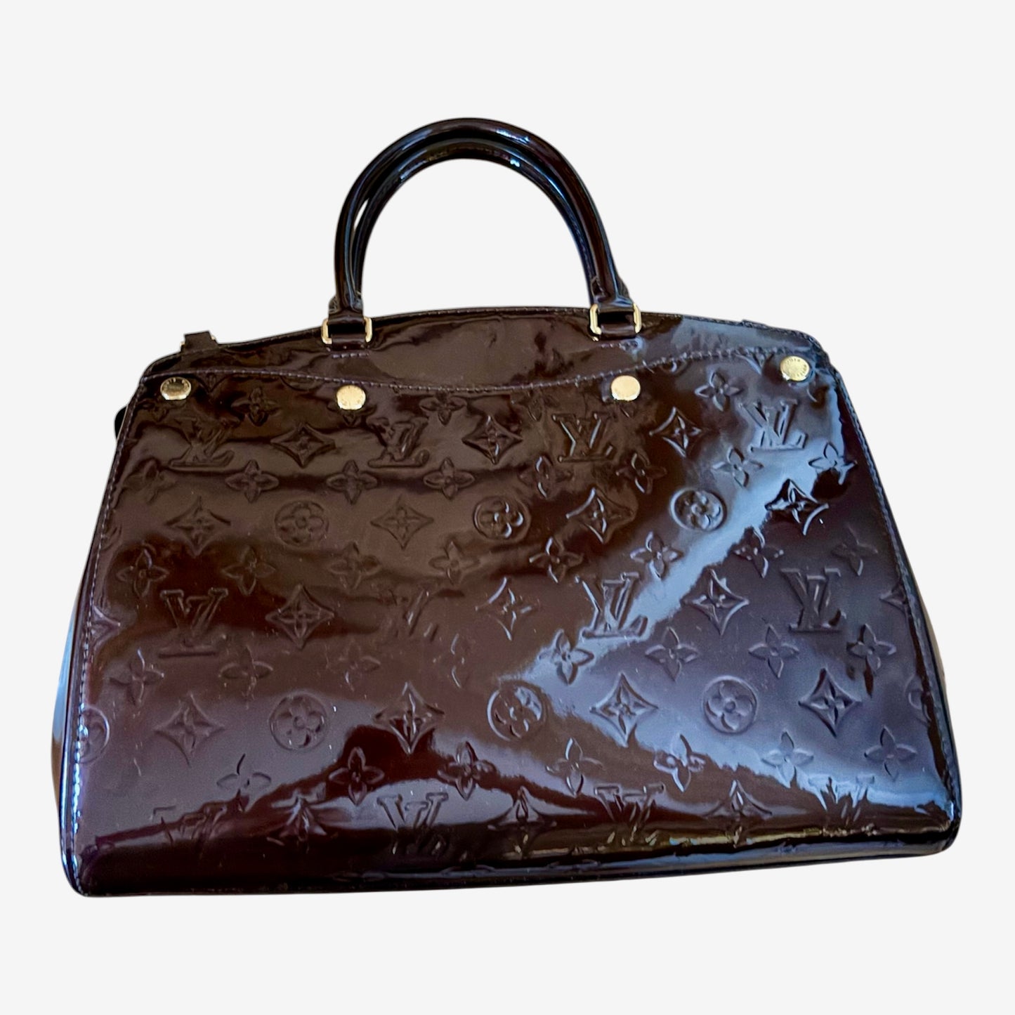 Louis Vuitton Monogram Vernis Alma PM Amarante Patent Leather w/Strap