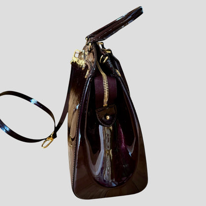 Louis Vuitton Monogram Vernis Alma PM Amarante Patent Leather w/Strap