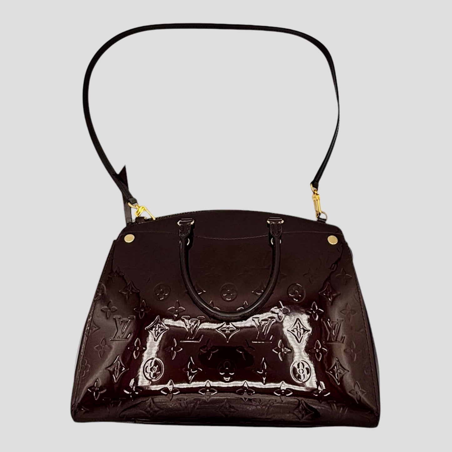 Louis Vuitton Monogram Vernis Alma PM Amarante Patent Leather w/Strap