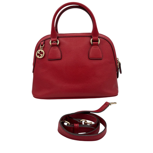 Gucci Soho Leather Tote- Red